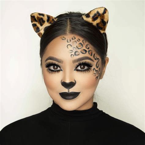 easy leopard makeup.